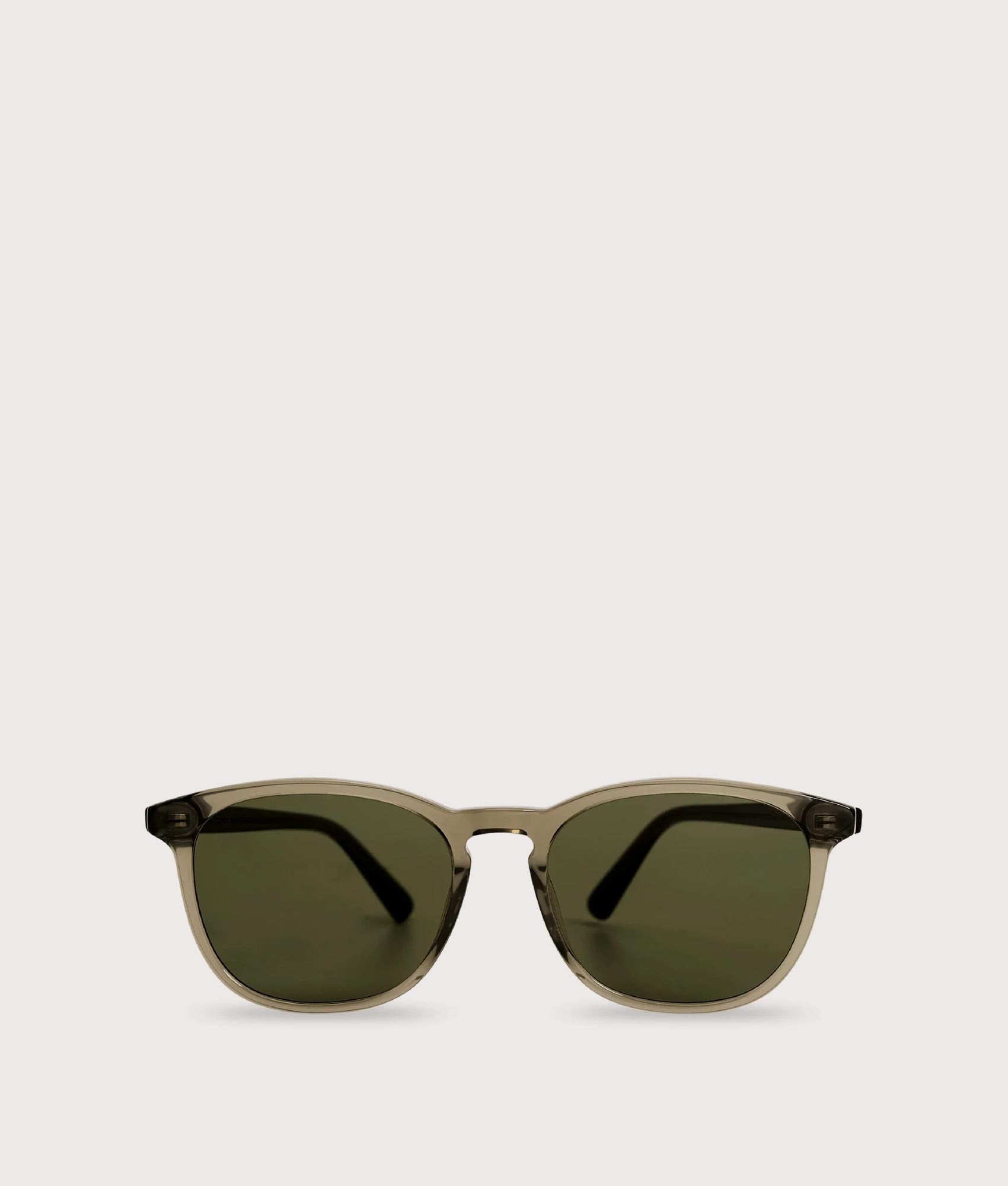 MessyWeekend Sean Sunglasses in Bottle and Green Lens at EQVVS. Front Shot.