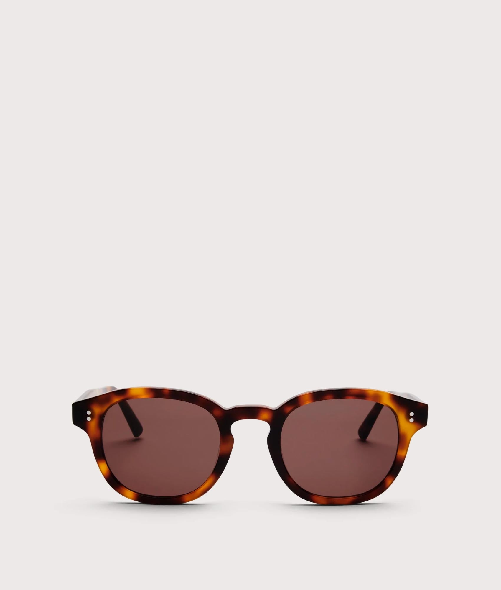 MessyWeekend Billie Bio Sunglasses in Tortoise Shell and Brown Lens at EQVVS. Front Shot.