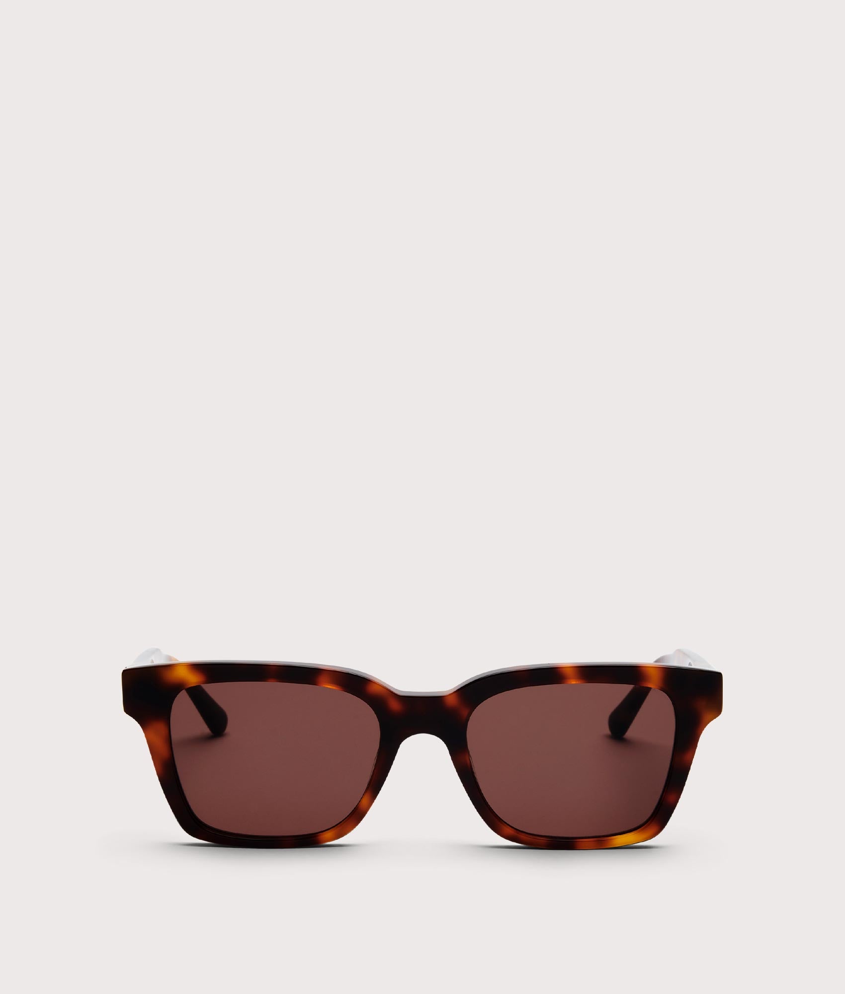 MESSYWEEKEND Dean sunglasses in Tortoise - Brown Lens at EQVVS Menswear. Front shot.