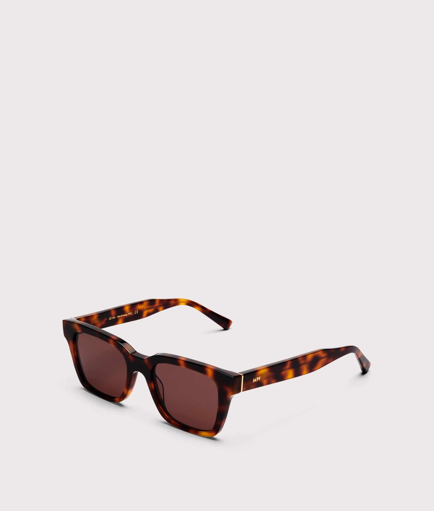 MESSYWEEKEND Dean sunglasses in Tortoise - Brown Lens at EQVVS Menswear. Angled front shot.