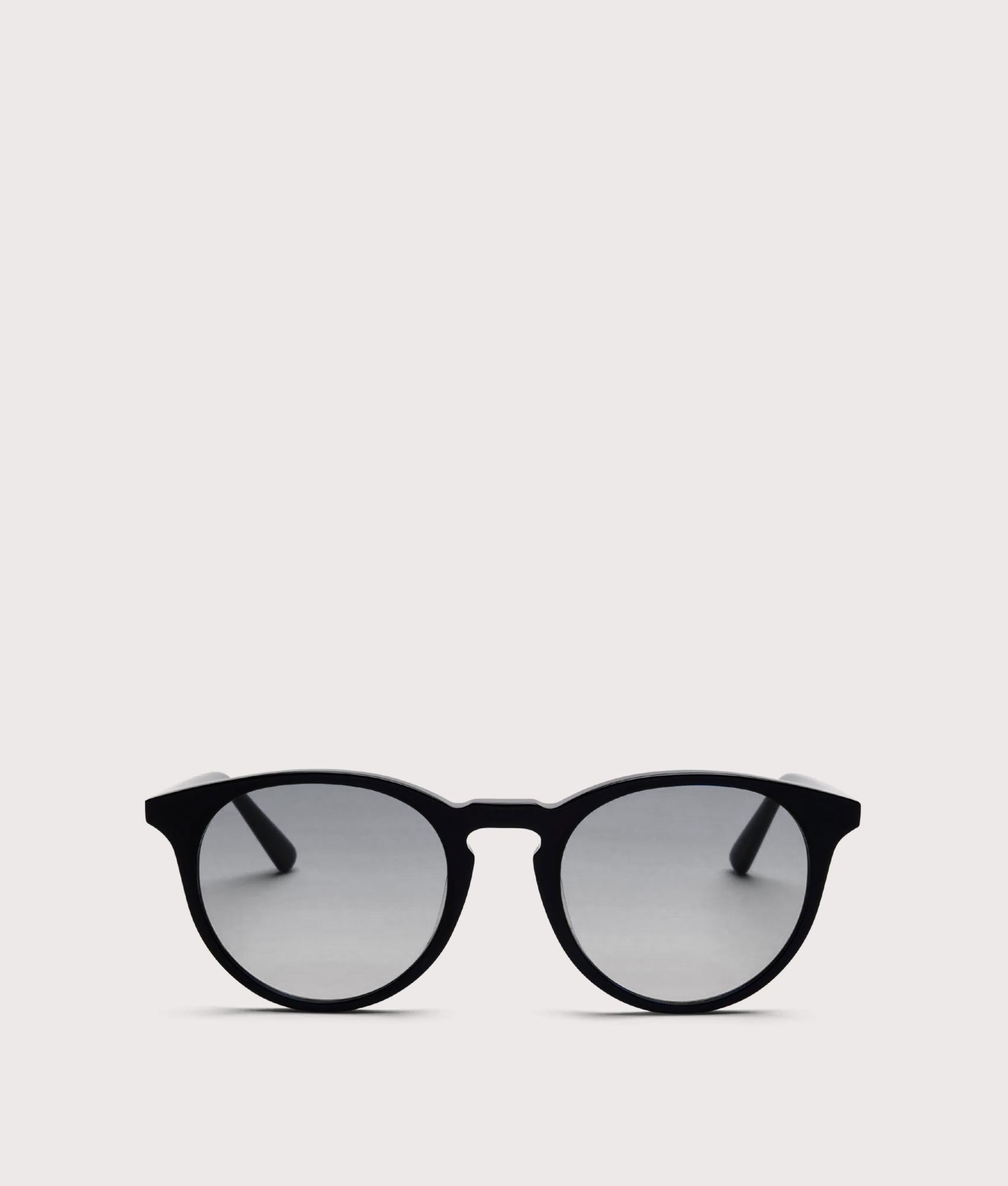 MESSYWEEKEND New Depp Sunglasses in Black with Grey Lens at EQVVS. Front Shot.