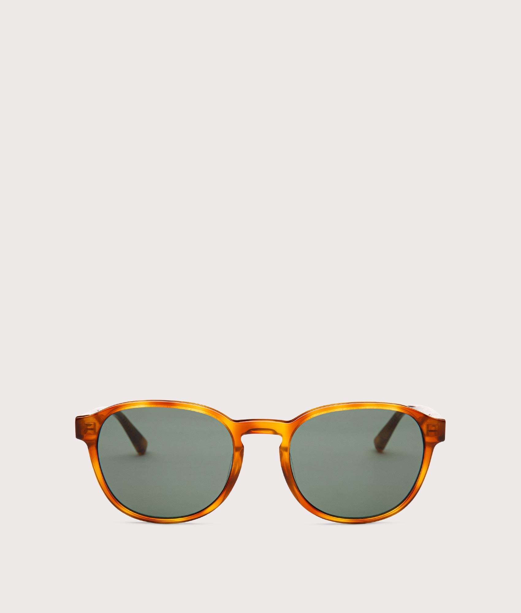 MESSYWEEKEND Ryan Sunglasses in Havana-Green Lens at EQVVS Menswear. Front shot.
