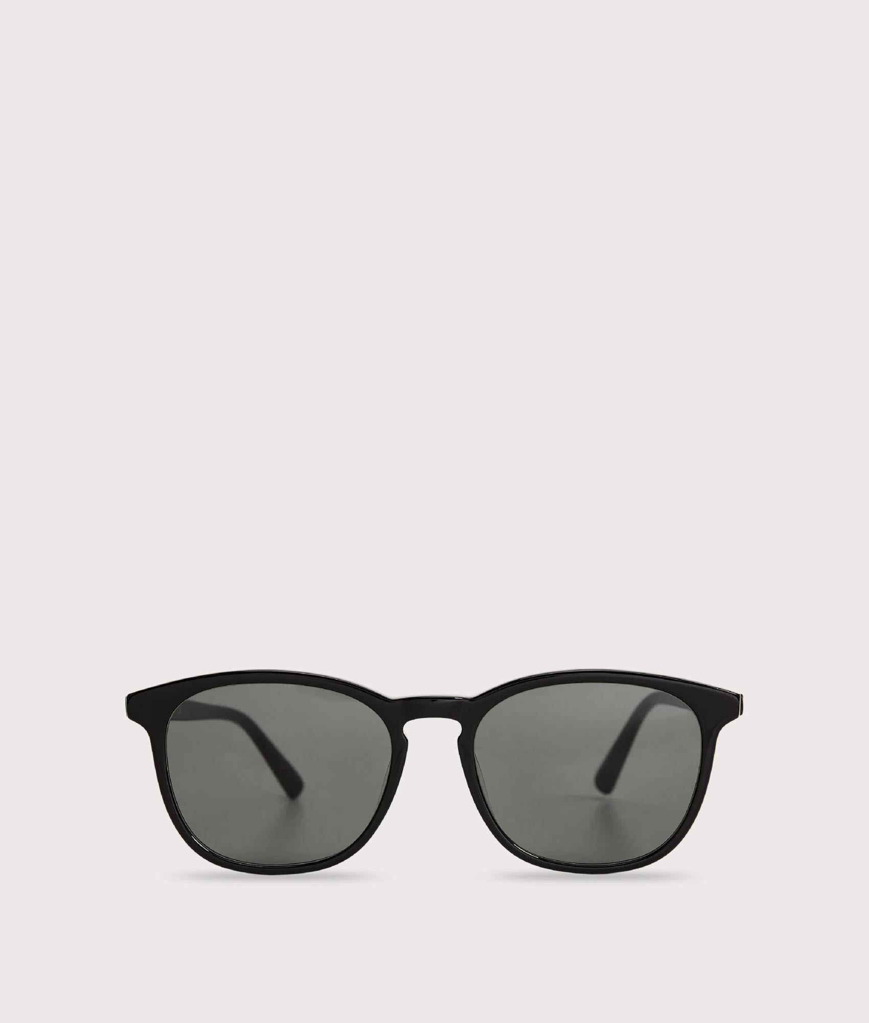 MESSYWEEKEND Sean Sunglasses in Black - Grey lens at EQVVS Menswear. Front shot.