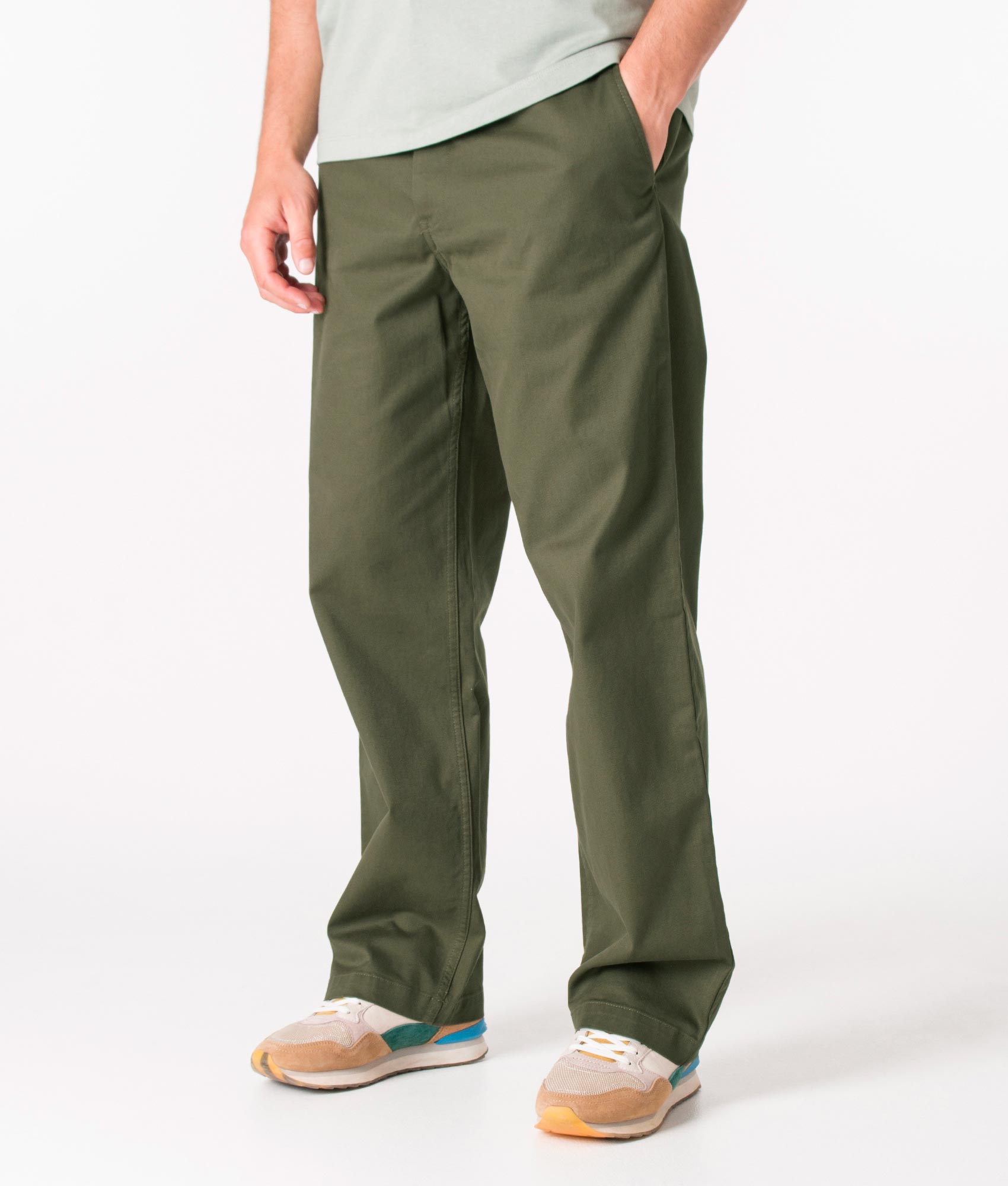 Regular-Fit-Stefan-Classic-Pants-Olive-Wood-Wood-EQVVS