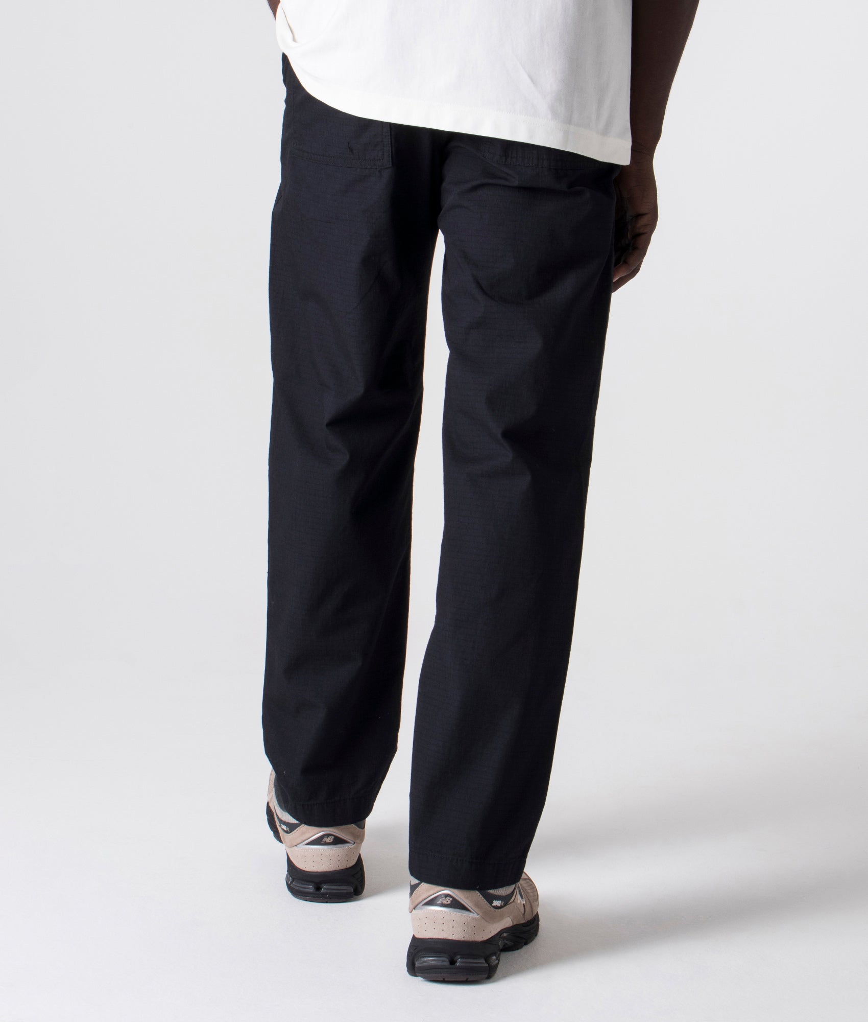 Lee-Ripstop-Pants-Black-Wood-Wood-EQVVS-Back-Image