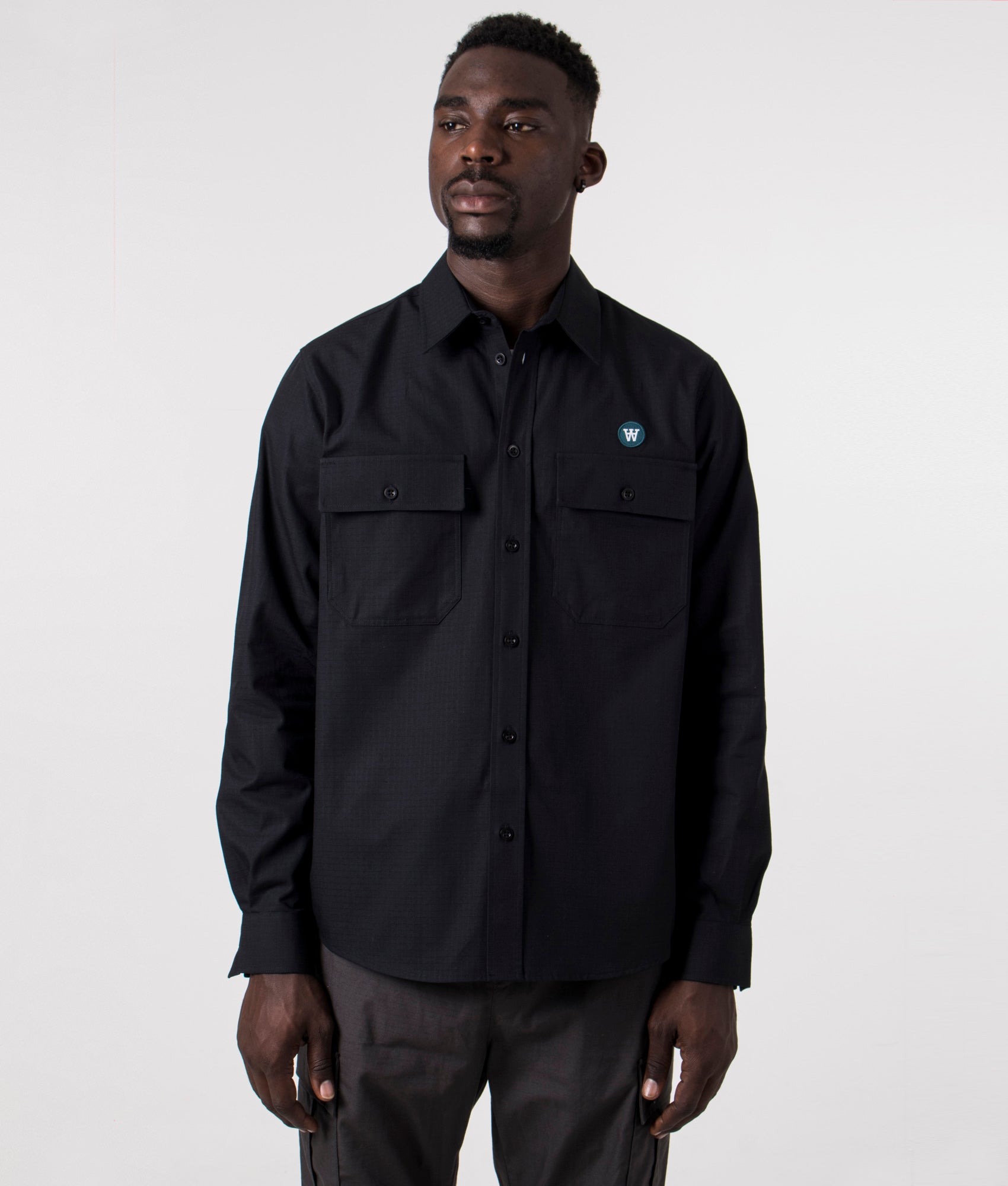 Carson-Ripstop-Shirt-Black-Wood-Wood-EQVVS