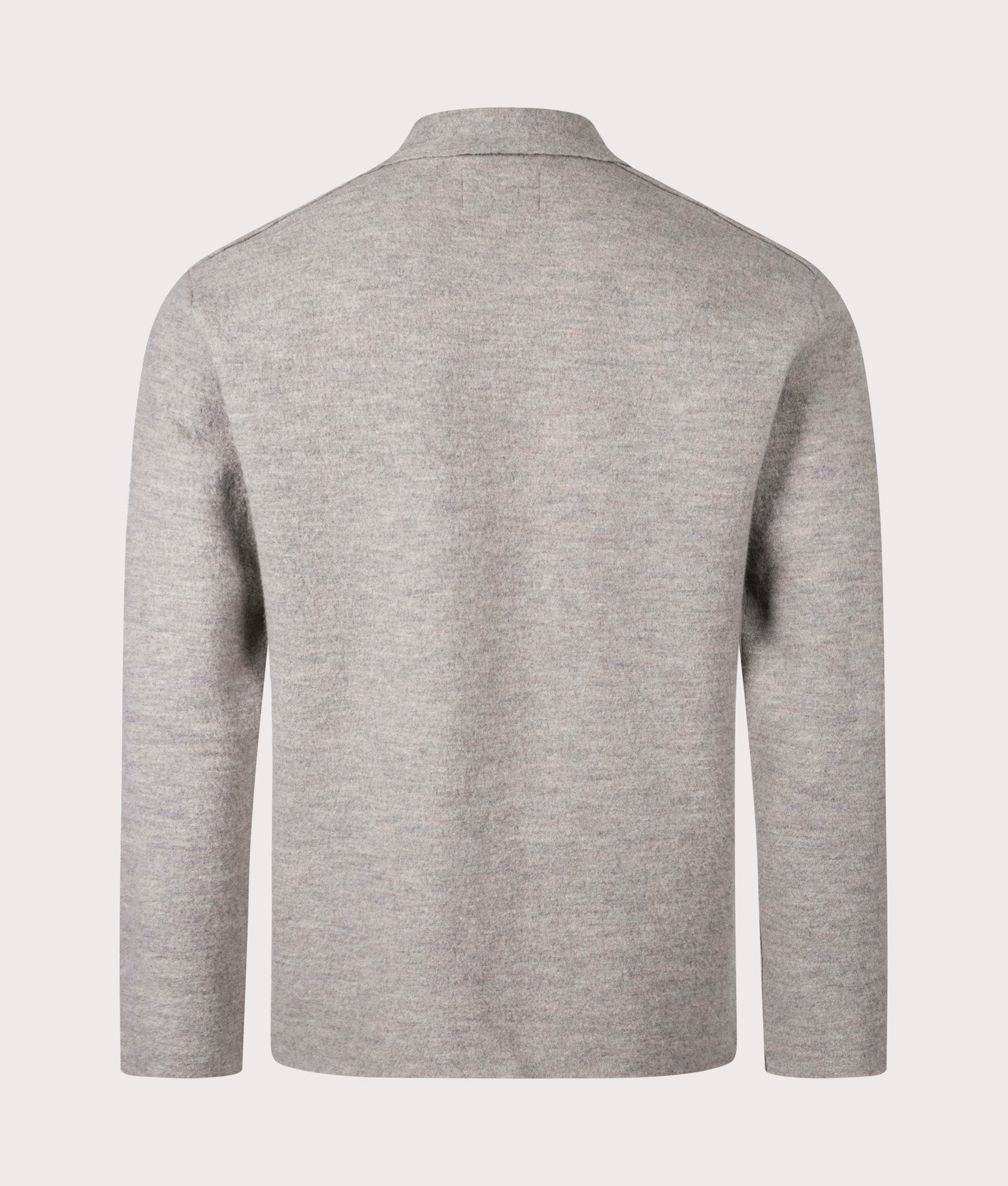 Jonas Wool Overshirt in Navy Blue | NN.07 | EQVVS | Back shot