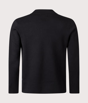 Jonas Wool Overshirt in Black | NN.07 | Shot at EQVVS | Back shot 