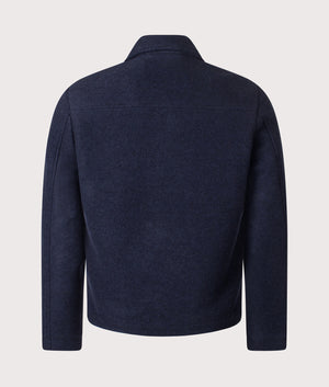 Gael Wool Jacket in Dark Blue | NN.07 | Shot at EQVVS | Back shot 