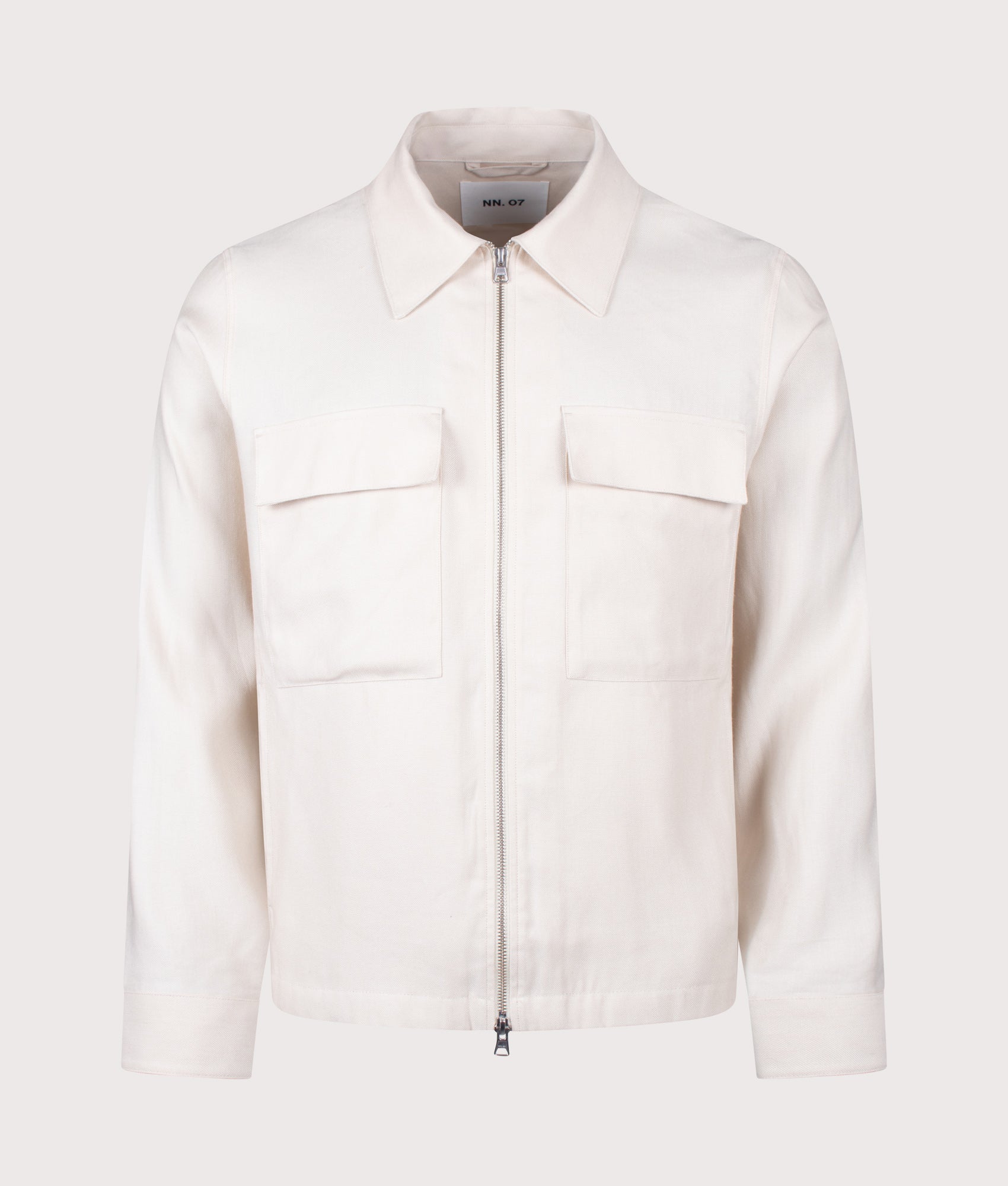 Alban Jacket in Ivory by NN.07. Shot by EQVVS. Front shot.