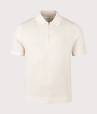 Hansie Half Zip Polo Shirt: 016 Ivory 