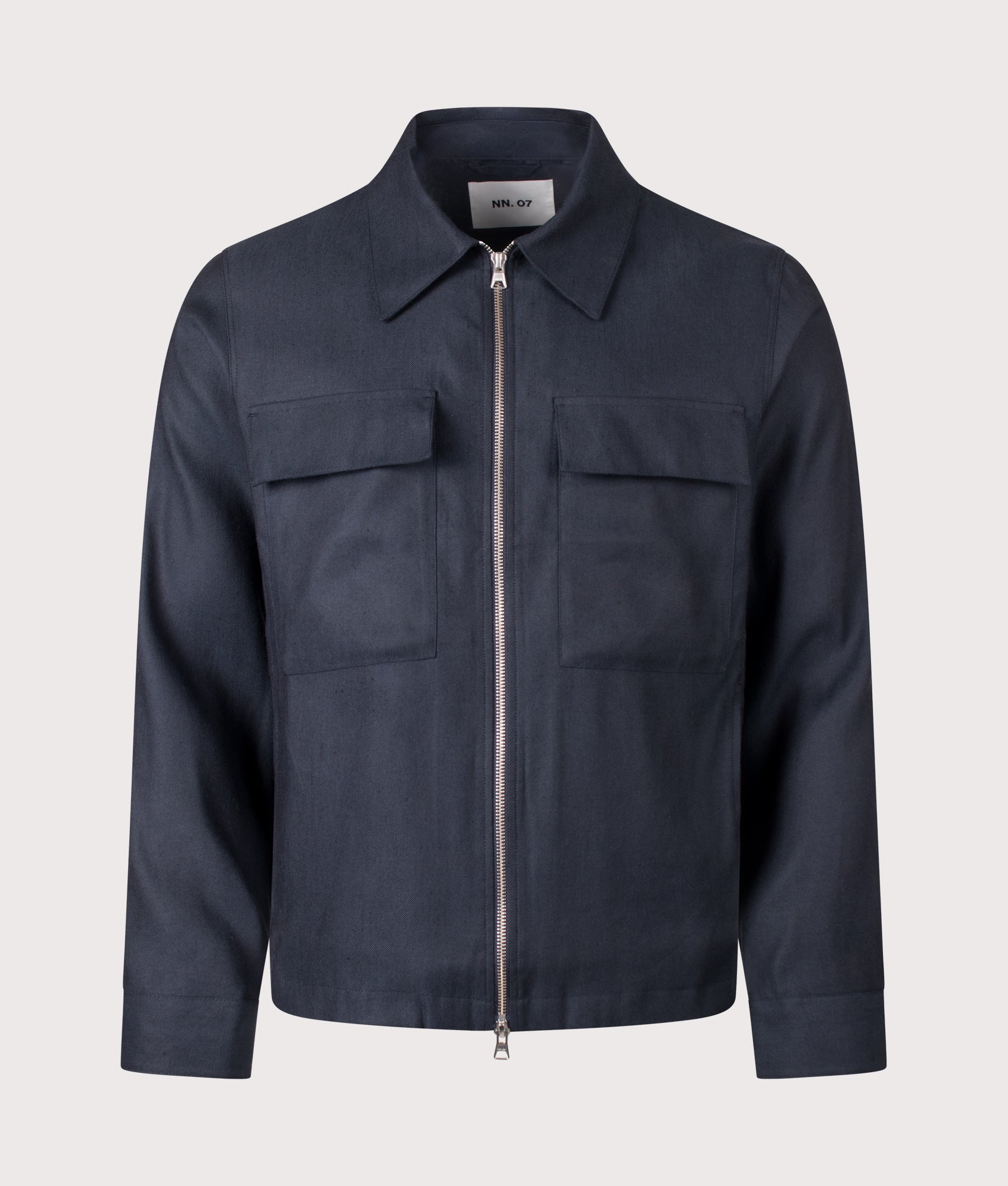 Alban Jacket in Deep Navy by NN.07. Shot by EQVVS. Front shot.