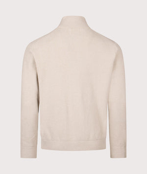Danny Full Zip Fleece Sweatshirt in Ecru | NN.07 | Shot at EQVVS | Back shot 