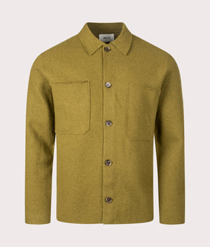 Jonas Boiled Wool Overshirt in Firene | 100% Wool | NN.07 | EQVVS | Front shot 