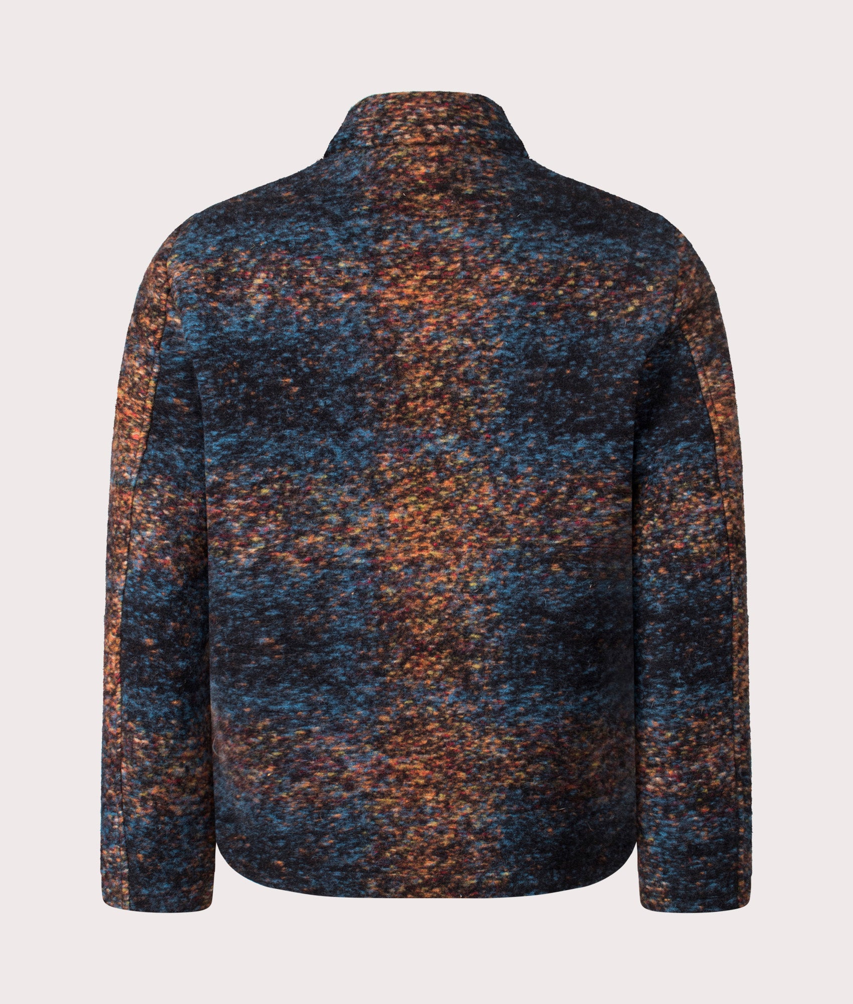 Gael Checkered Wool Blend Jacket in Blue Multi | Wool Blend | NN.07 | EQVVS | Back shot 
