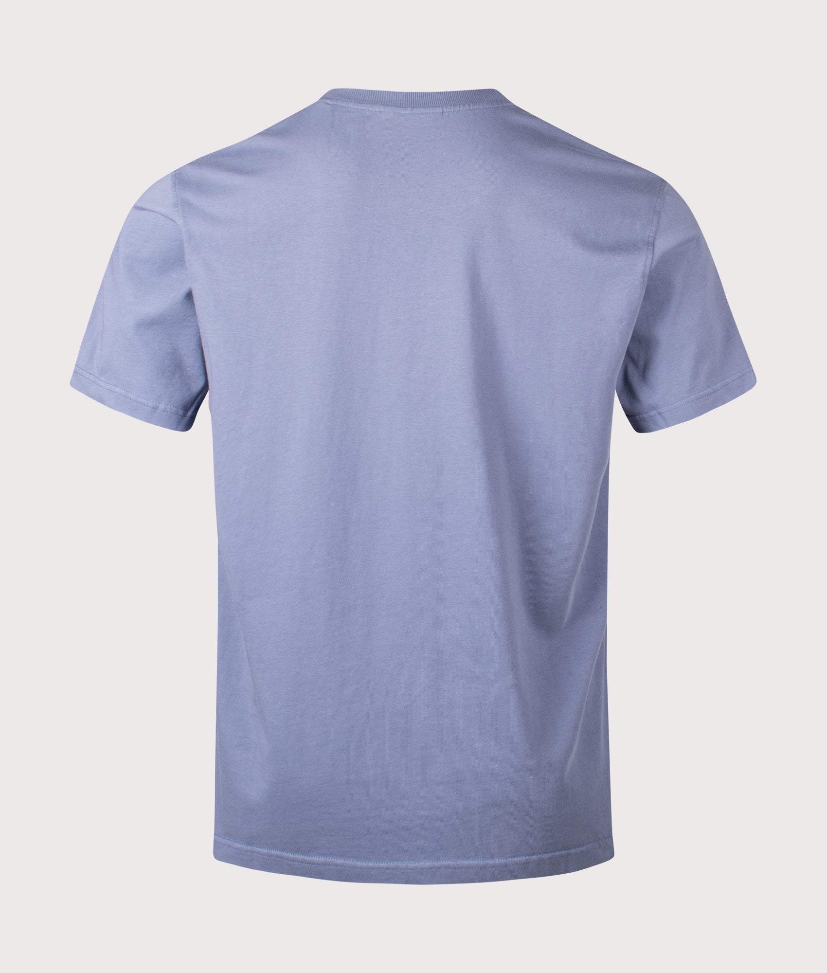 NN.07 Adam EMB T-Shirt in Stone Blue at EQVVS Menswear. Back shot.
