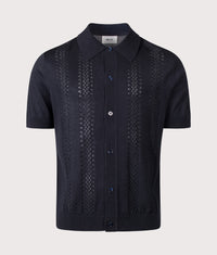 Thor Knitted Shirt: 213 Deep Navy 