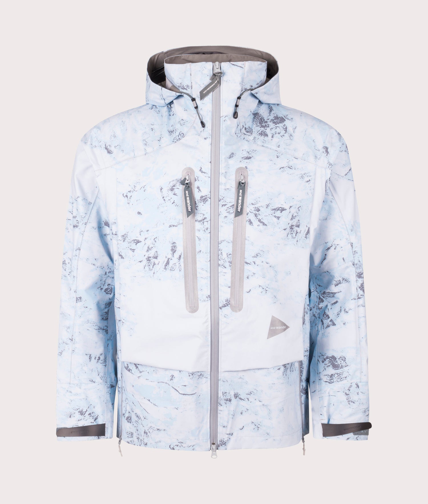 青*内様 and wander UV shield jacket メンズ 0サイ Pertex Shield Rain Jacket in Light Blue | and wander | EQVVS