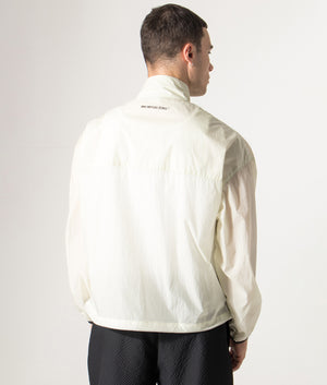 Active Nylon Track Jacket in Mint | MKI MIYUKI ZOKU | Shot at EQVVS | Back shot