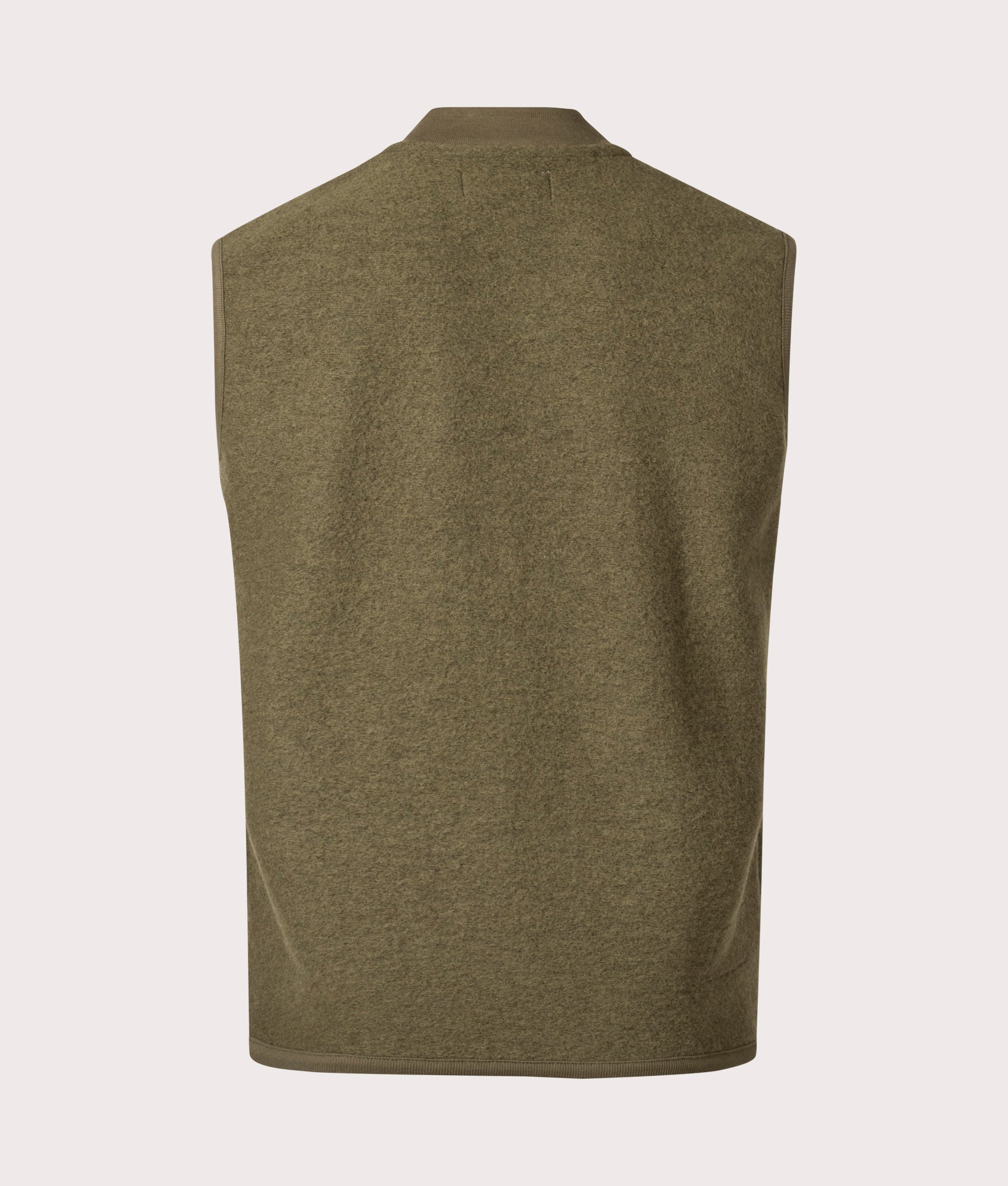 Wool Zip Gilet - Universal Works - Lovat - EQVVS