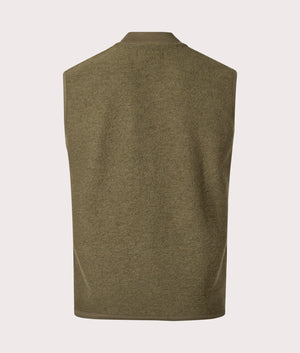 Wool Zip Gilet - Universal Works - Lovat - EQVVS