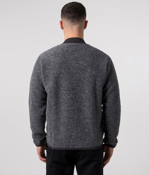 Wool Zip Bomber -Universal Works - Grey Marl -EQVVS