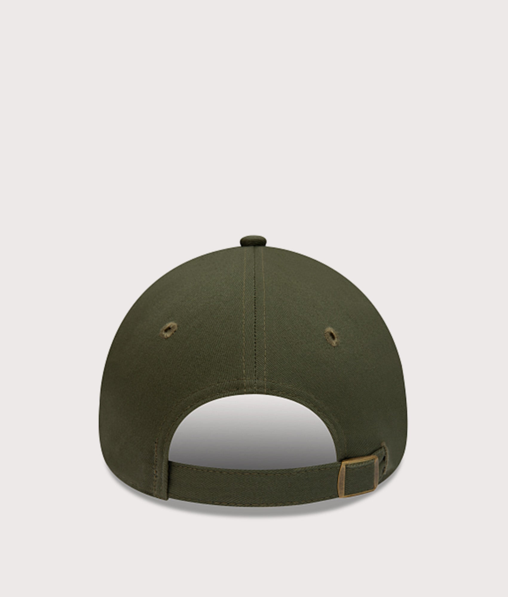 New Era New York Yankees League Essential 9TWENTY Adjustable Cap in Green at EQVVS Menswear. Back shot.