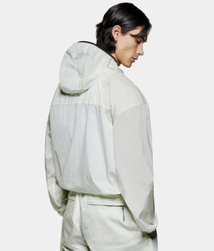 Active Nylon Hooded Jacket. Shot by EQVVS. Back model shot.