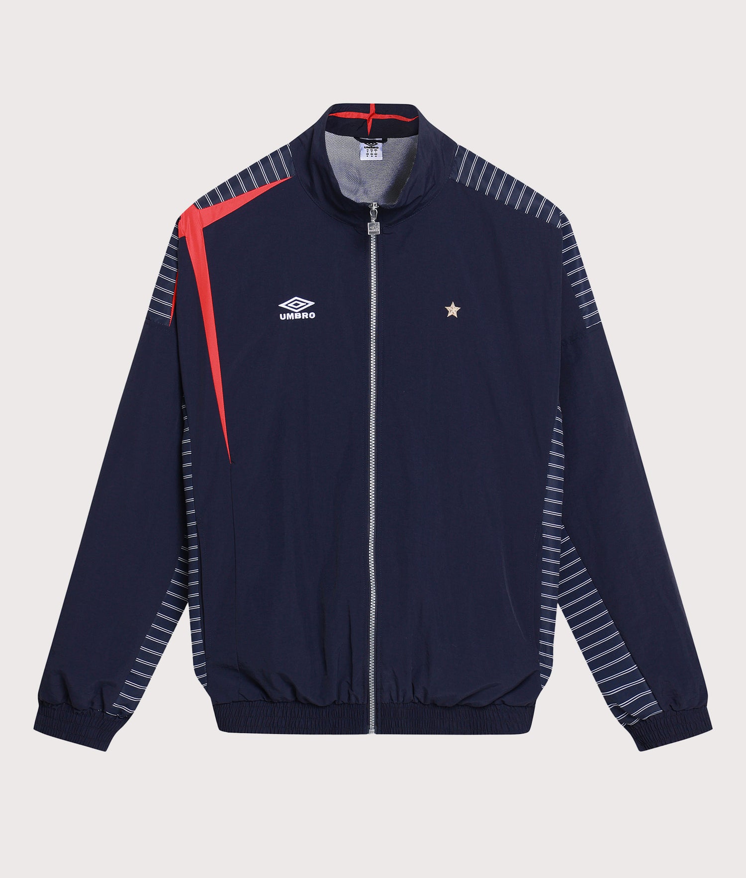 Relaxed Fit Track Jacket in Blue/White/Goji B | Umbro | EQVVS