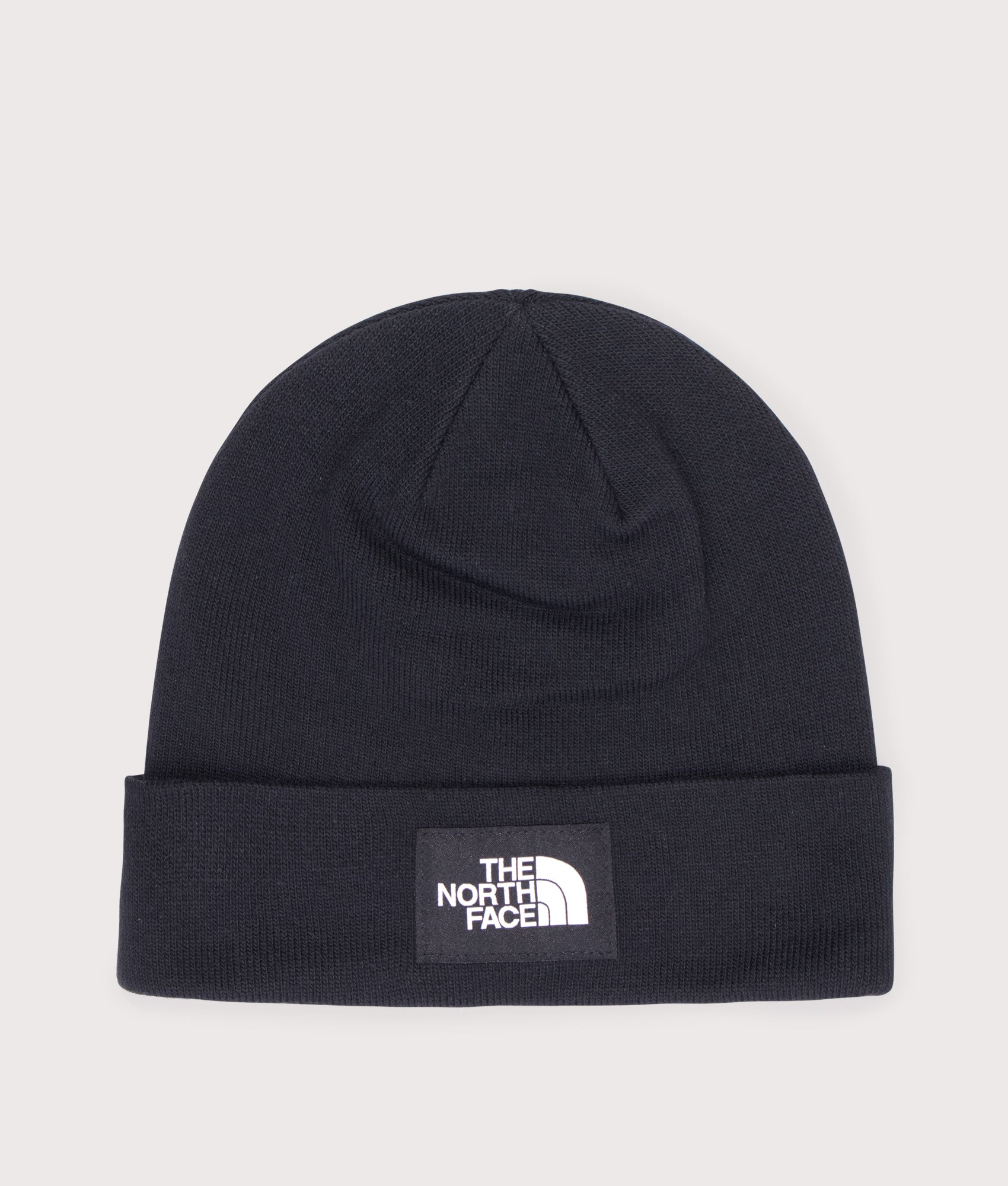 The Dock Worker Recycled Beanie in Black. | The North Face | Shot at EQVVS | Front shot