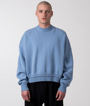 Oversized-Cropped-Lambswool-Knitted-Jumper-V3-Florence-Black-Iceburg-EQVVS