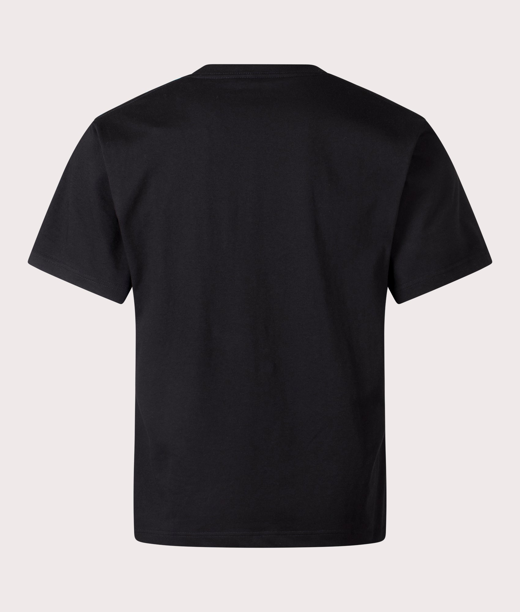 and Wander Big Logo T-Shirt in Black at EQVVS. Back Shot.