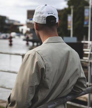 Cotton-Chino-Baseball-Cap-White/Newport-Navy-Polo-Ralph-Lauren-EQVVS-Campaign-Image