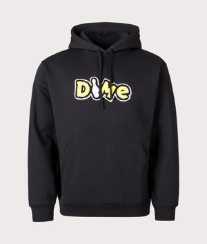 Munson Hoodie in Black by Dime MTL. EQVVS Front Angle Shot.