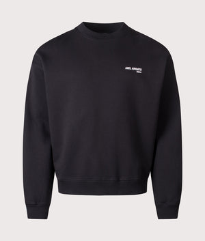 AXEL ARIGATO Legacy Sweatshirt in Black at EQVVS Menswear. Front shot.