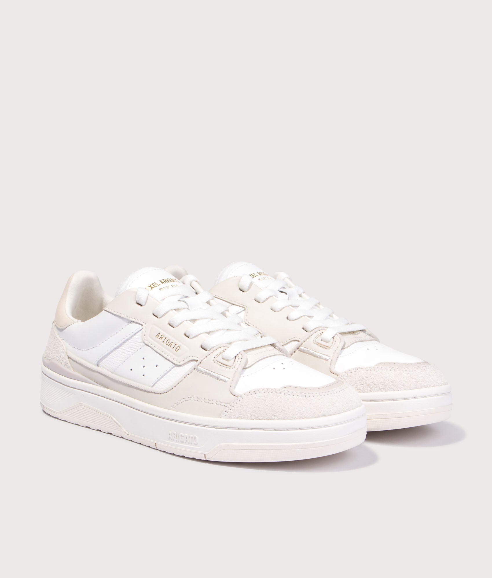 Clay Sneakers. Shot by EQVVS. Front angled shot.