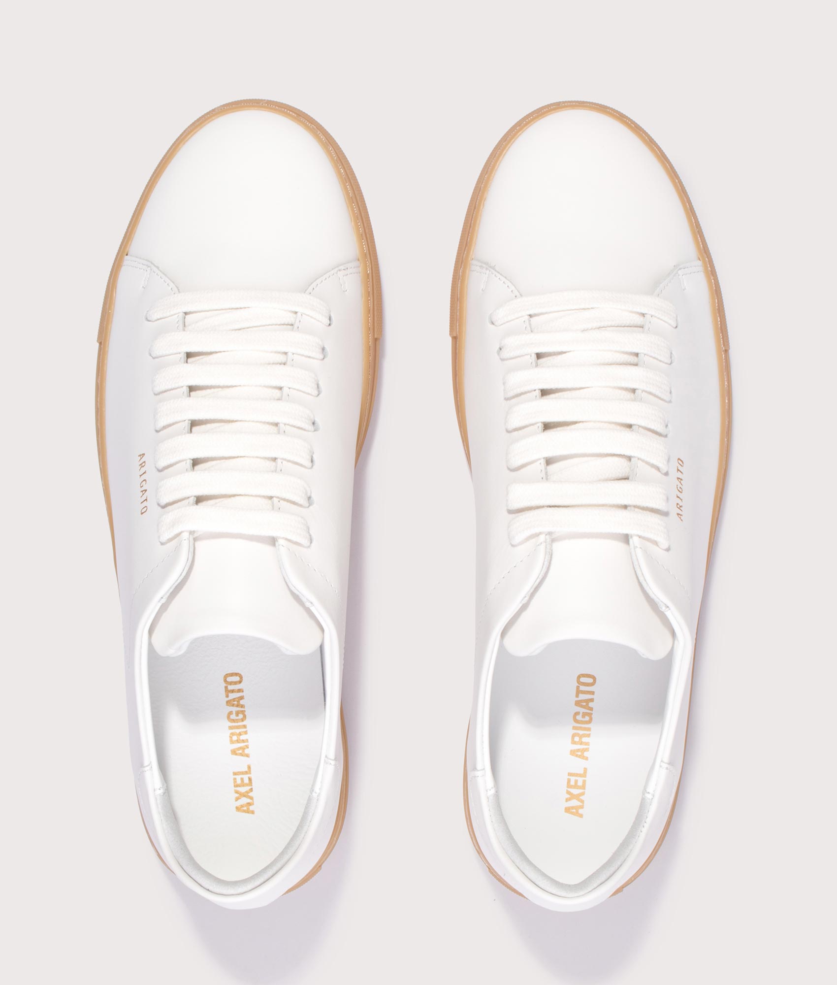 Clean 90 Contrast Sneaker in Off White/Gum | Axel Arigato | EQVVS | Top shot 