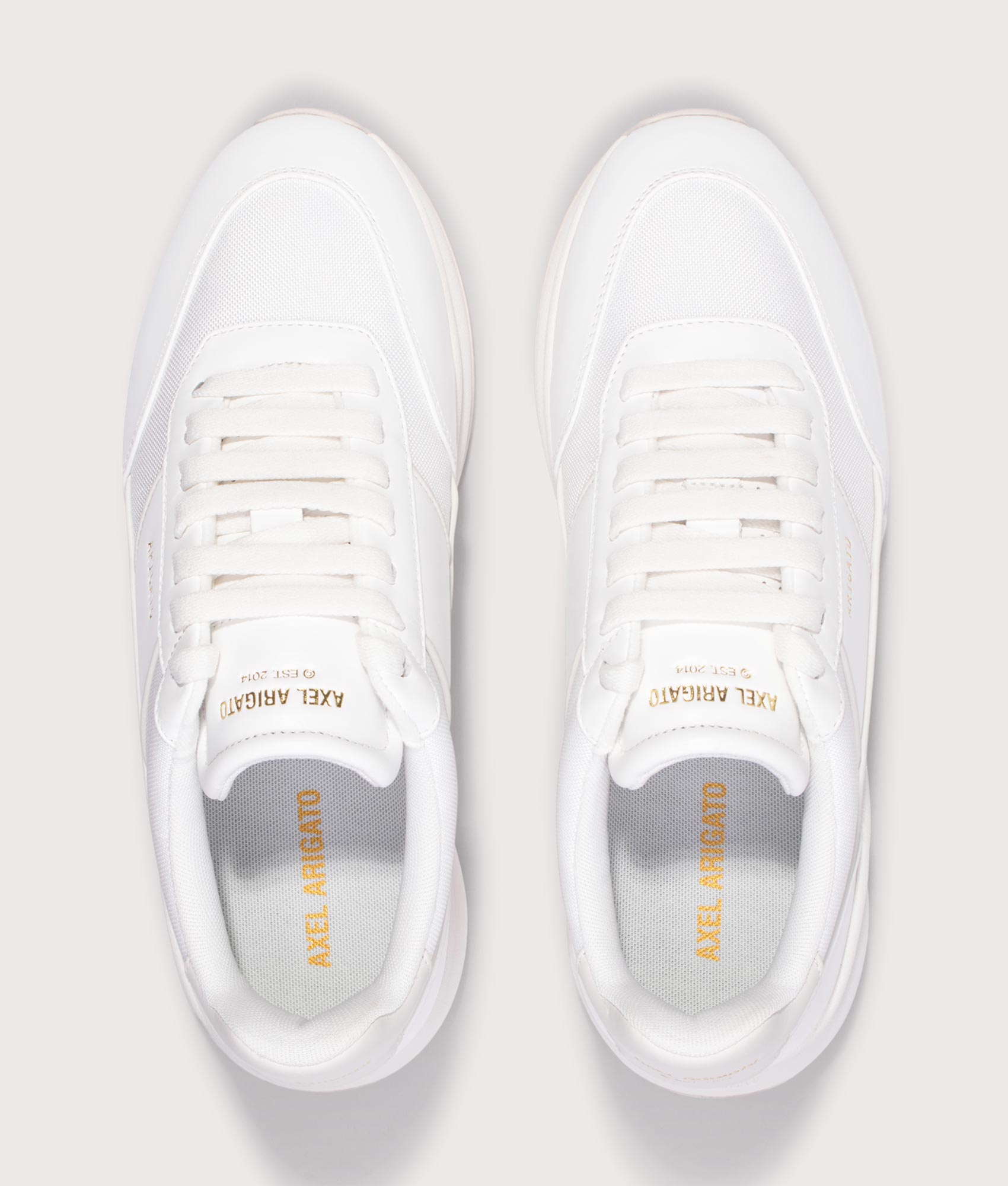 Genesis Neo Runner in White | Axel Arigato | EQVVS | Top shot 
