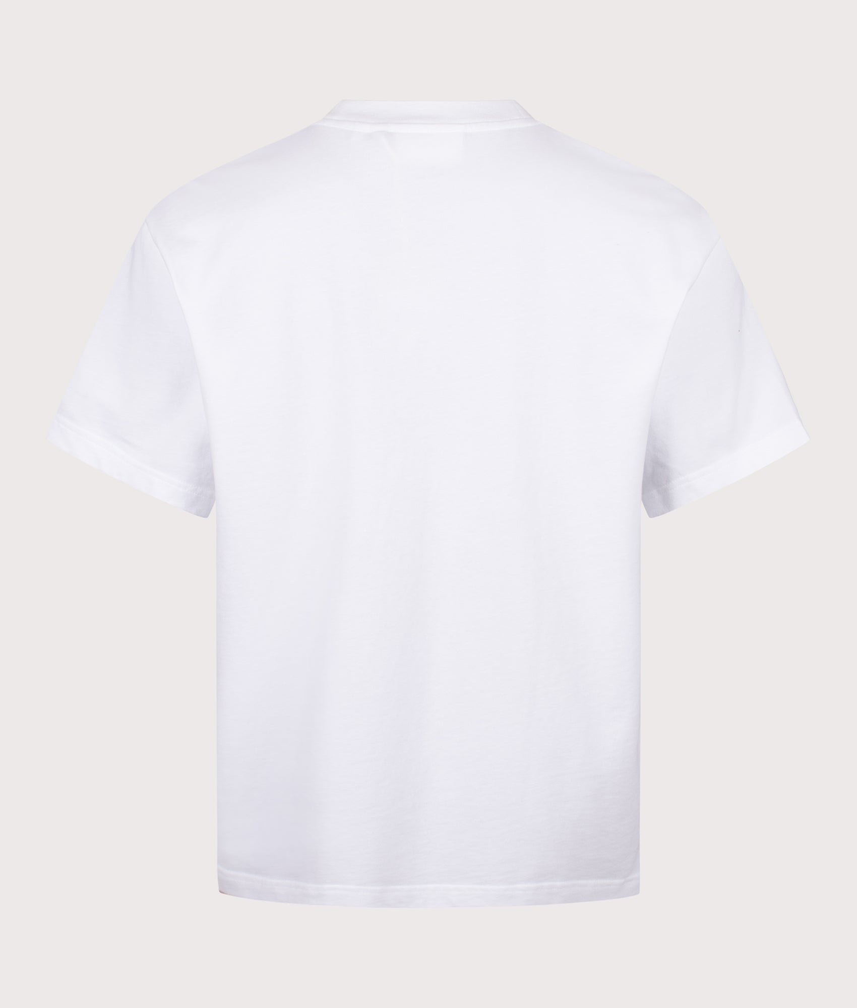 Axel Arigato Distort T-Shirt in White at EQVVS Menswear. Back shot.