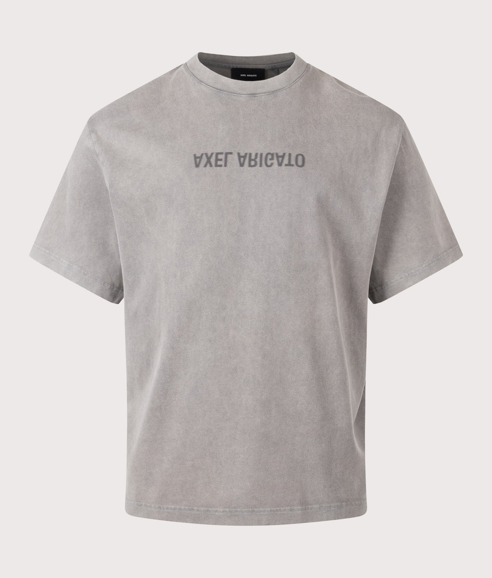 Distort Washed T-Shirt in Steel Grey | 100% Cotton | Axel Arigato | EQVVS | Front shot 