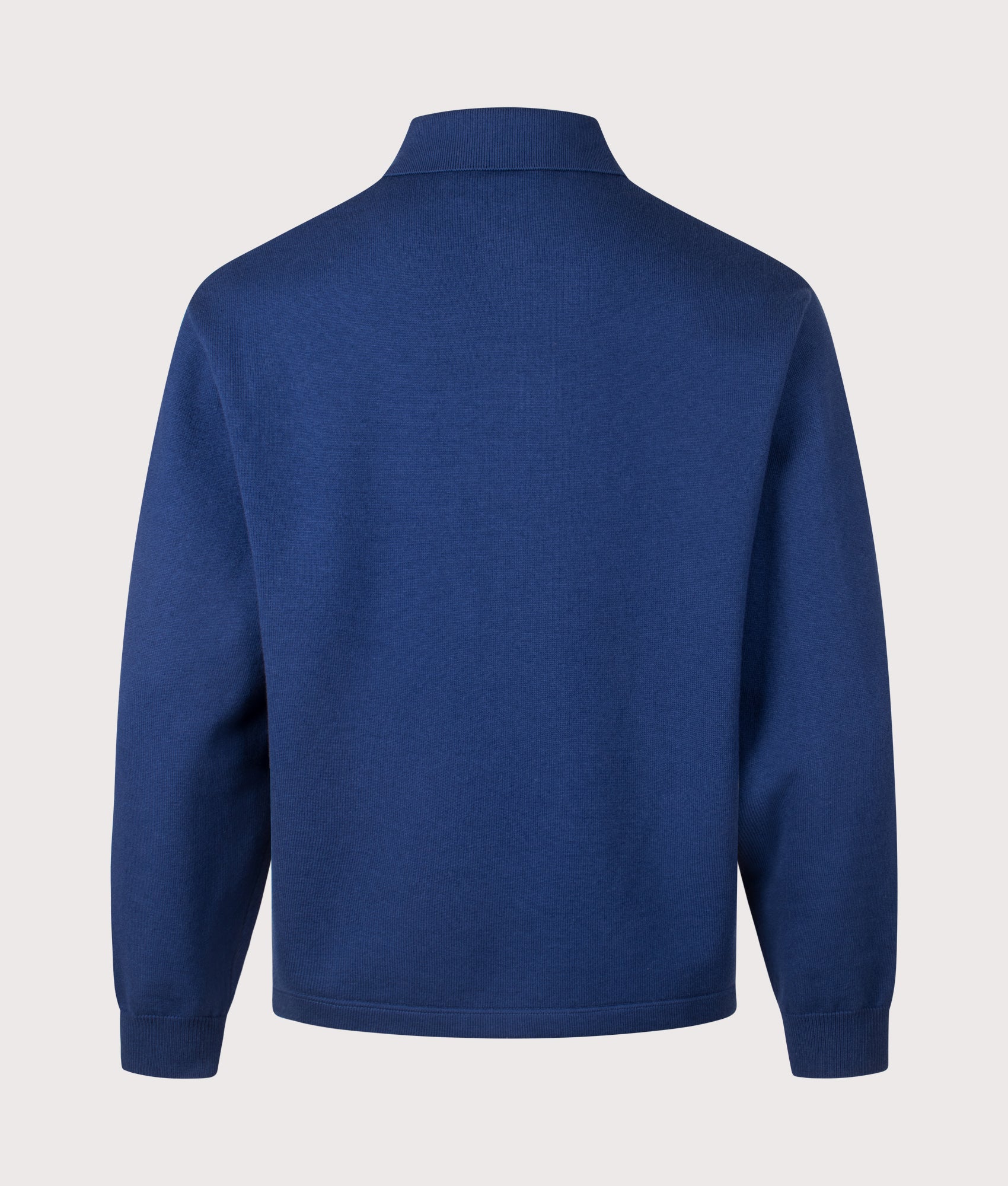 Ash Polo Sweatshirt. Shot by EQVVS. Back shot.