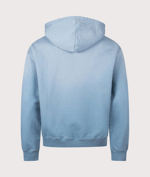 Ethos Hoodie by Axel Arigato in Dusty Blue. Shot by EQVVS. Back shot.