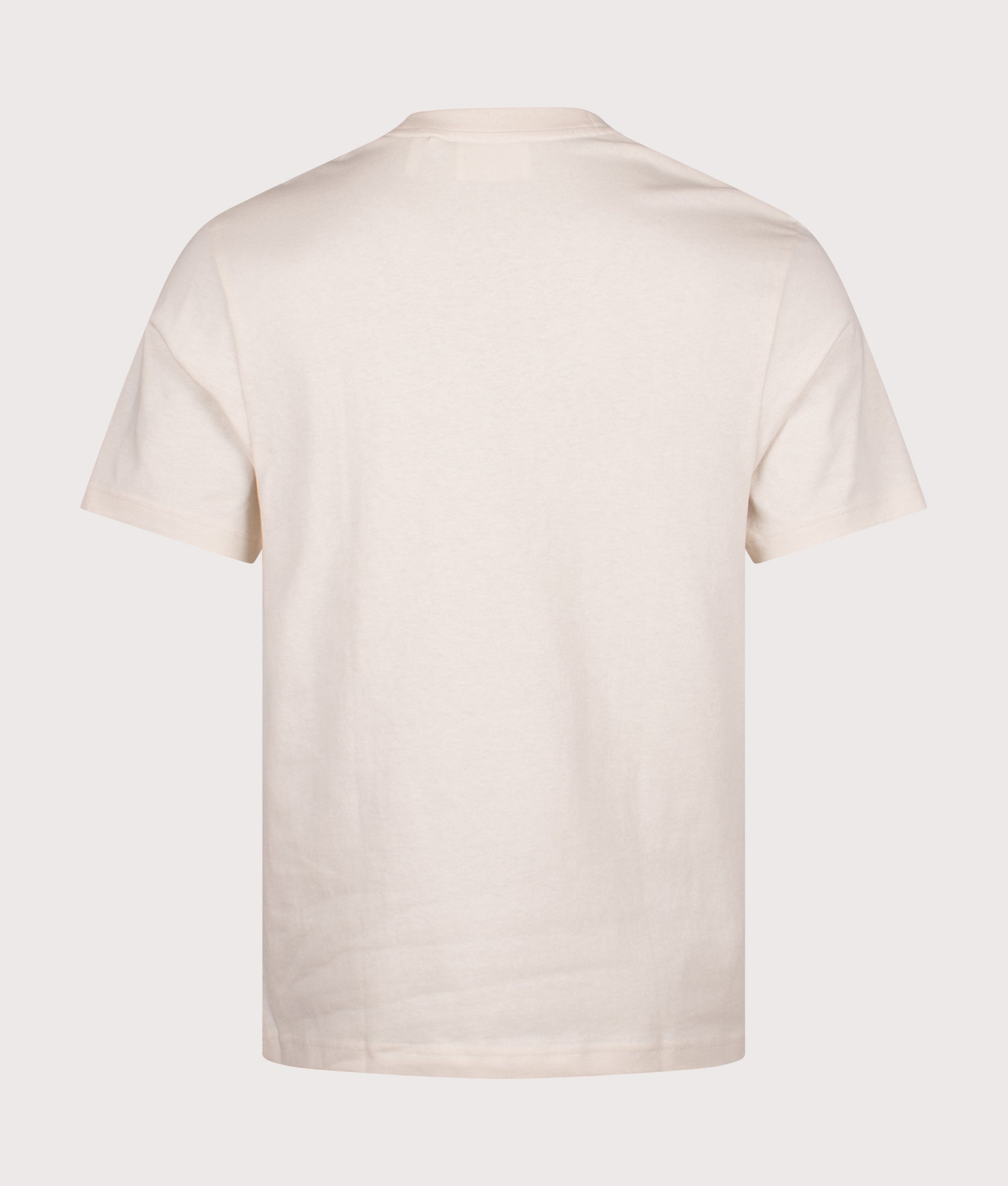 Micro Bee Bird T-Shirt by Axel Arigato in Pale Beige. Short by EQVVS. Back shot.