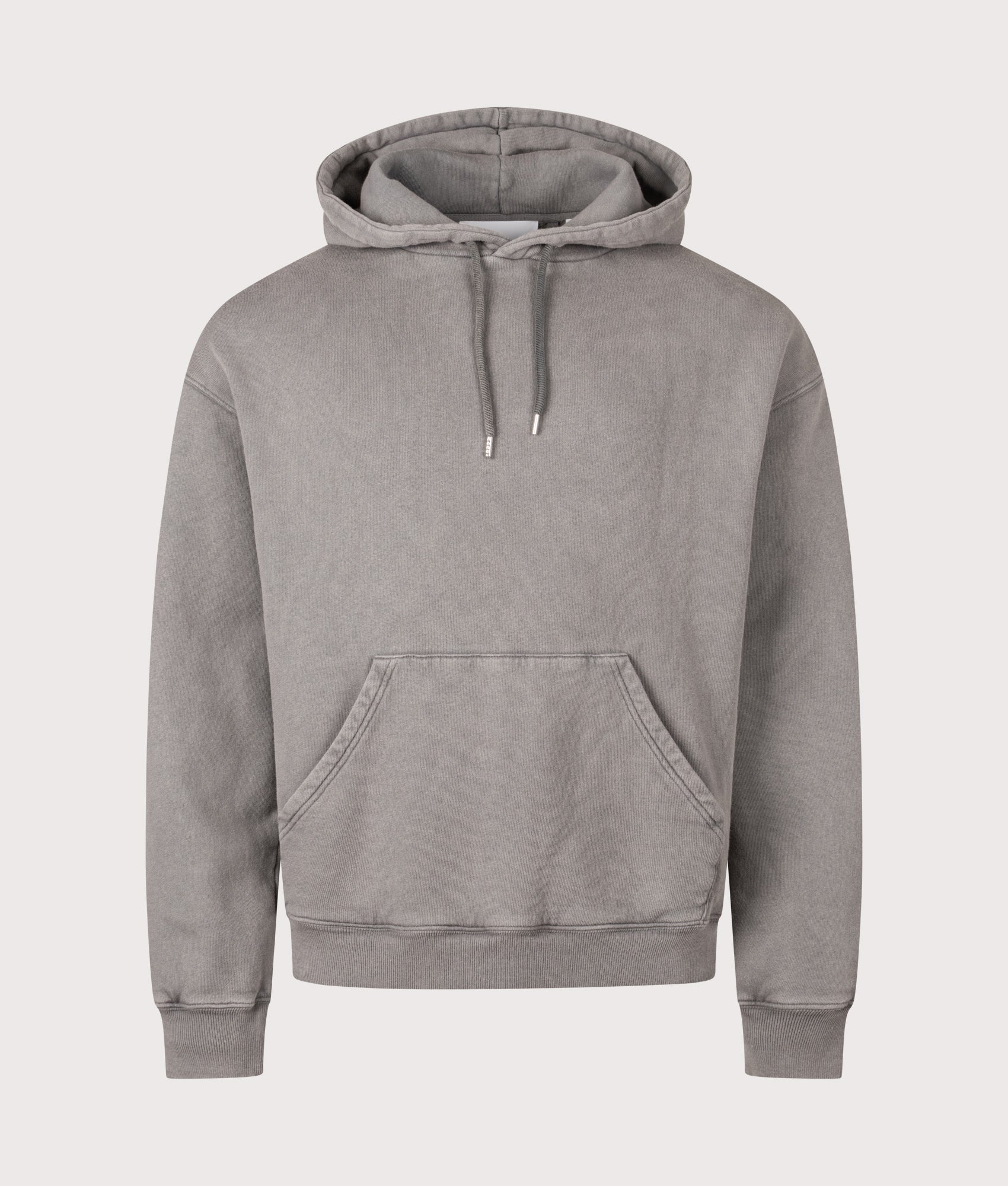 Distort Washed Hoodie by Axel Arigato in Dark Grey. Shot by EQVVS. Front shot.
