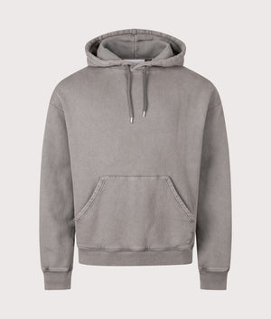 Distort Washed Hoodie by Axel Arigato in Dark Grey. Shot by EQVVS. Front shot.