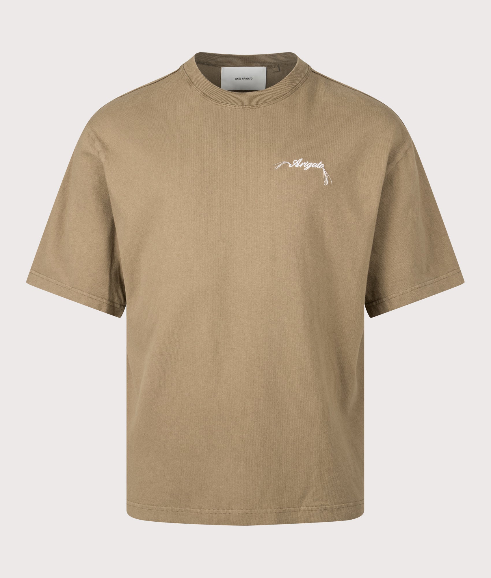 Honor Washed T-Shirt by Axel Arigato in Cedar Brown. Shot by EQVVS. Front shot. 