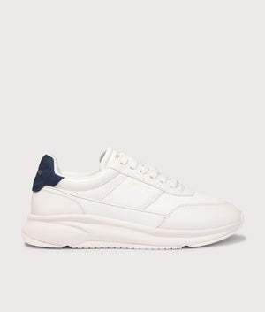 Genesis Neo Leather Runners by Axel Arigato in Off White. Shot by EQVVS. Front shot.