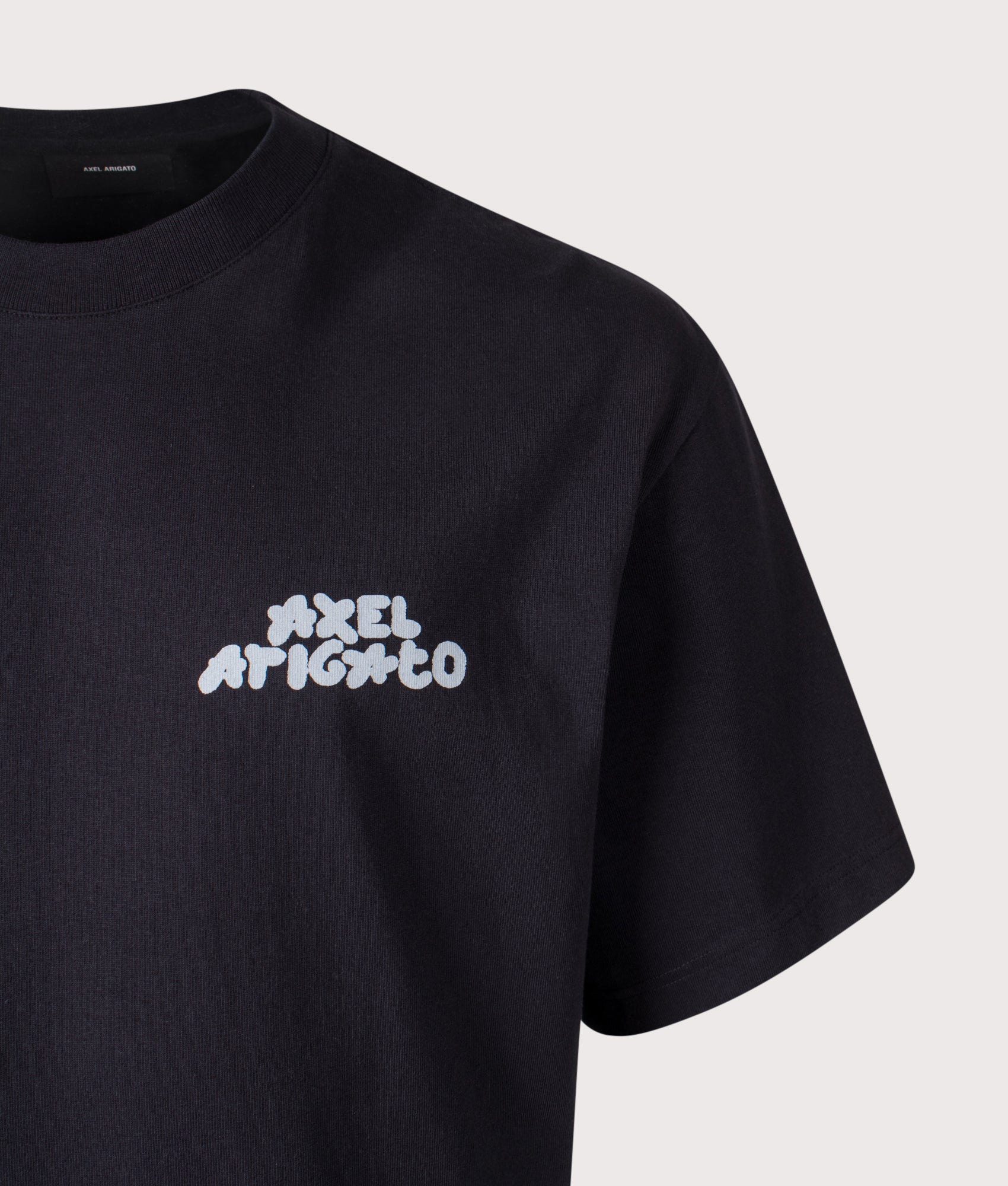 Oversized Soren T-Shirt | 100% Cotton | Axel Arigato | EQVVS | Front detail shot 