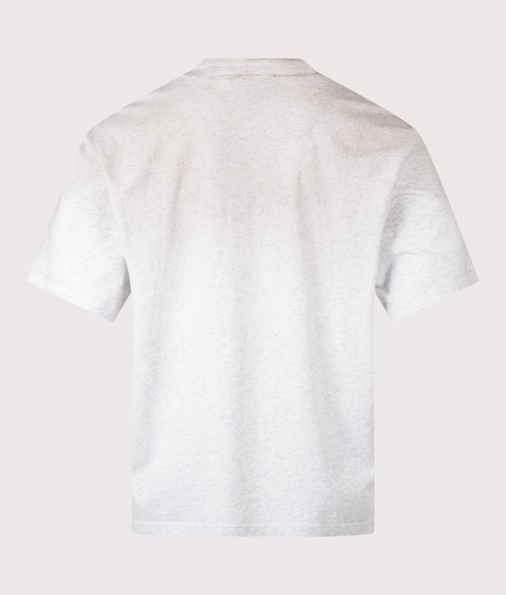 Axel Arigato Saba Spray T-Shirt in Grey Melange at EQVVS Menswear. Back shot.
