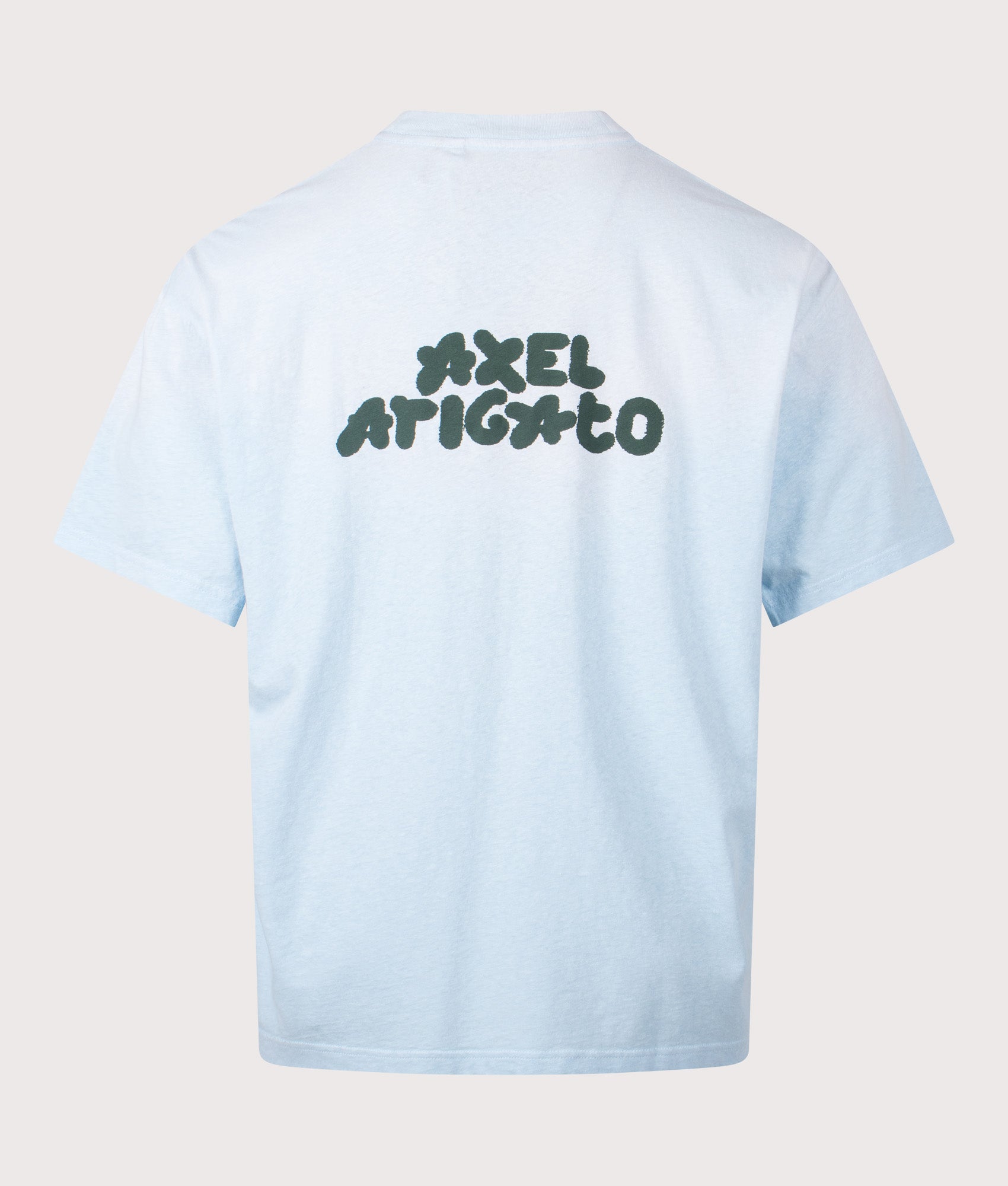 Oversized Fit Bubble Reverse T-Shirt in Sterling Blue | Axel Arigato | EQVVS | Back shot 